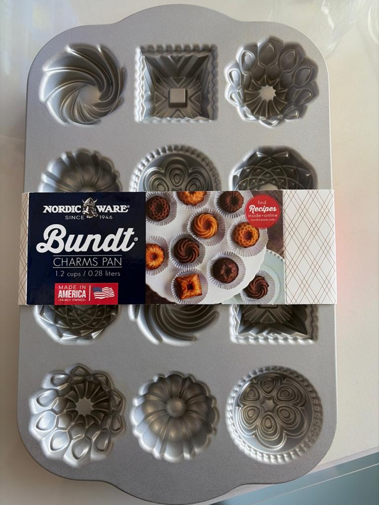 Nordic Ware Bundt Charms Pan - Mini Bakvorm, Overige typen, Zilver, Ophalen of Verzenden, Zo goed als nieuw