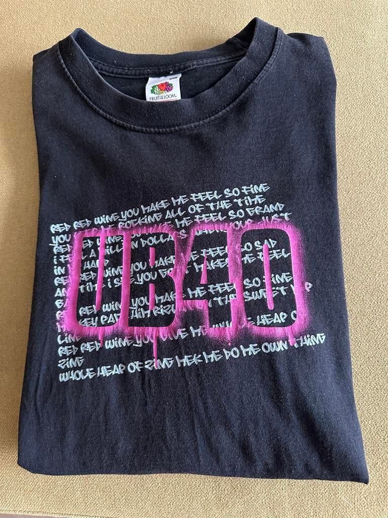 Vintage UB40 T-shirt - Fruit of the Loom - Maat XL, Verzamelen, Ophalen of Verzenden, Zo goed als nieuw, Kleding