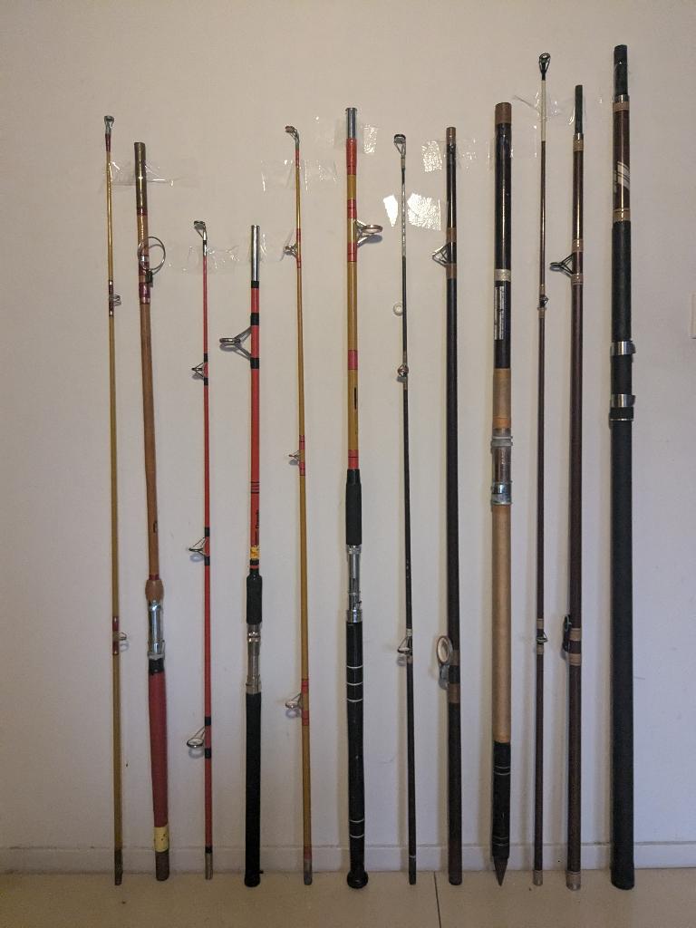 Zeehengels, molens en accessoires, Ophalen, Gebruikt, Complete hengel