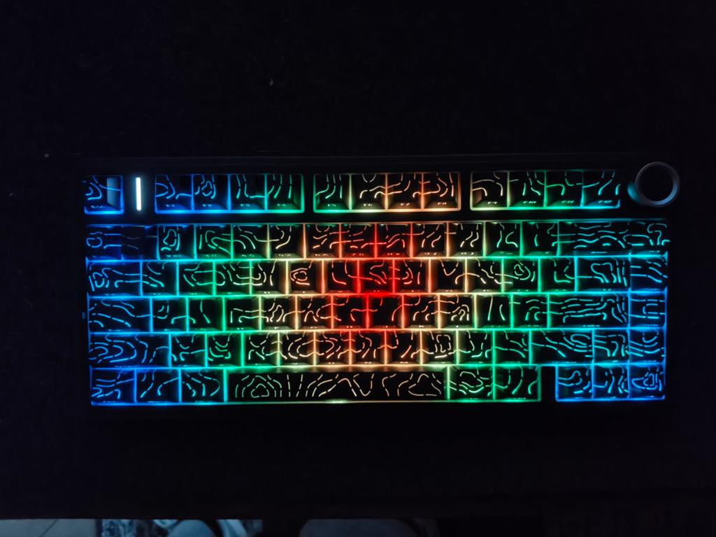 Cherry Profile doorschijnende Keycaps - 140stk "Topographic", Ophalen of Verzenden, Qwerty, Nieuw, Onbekend