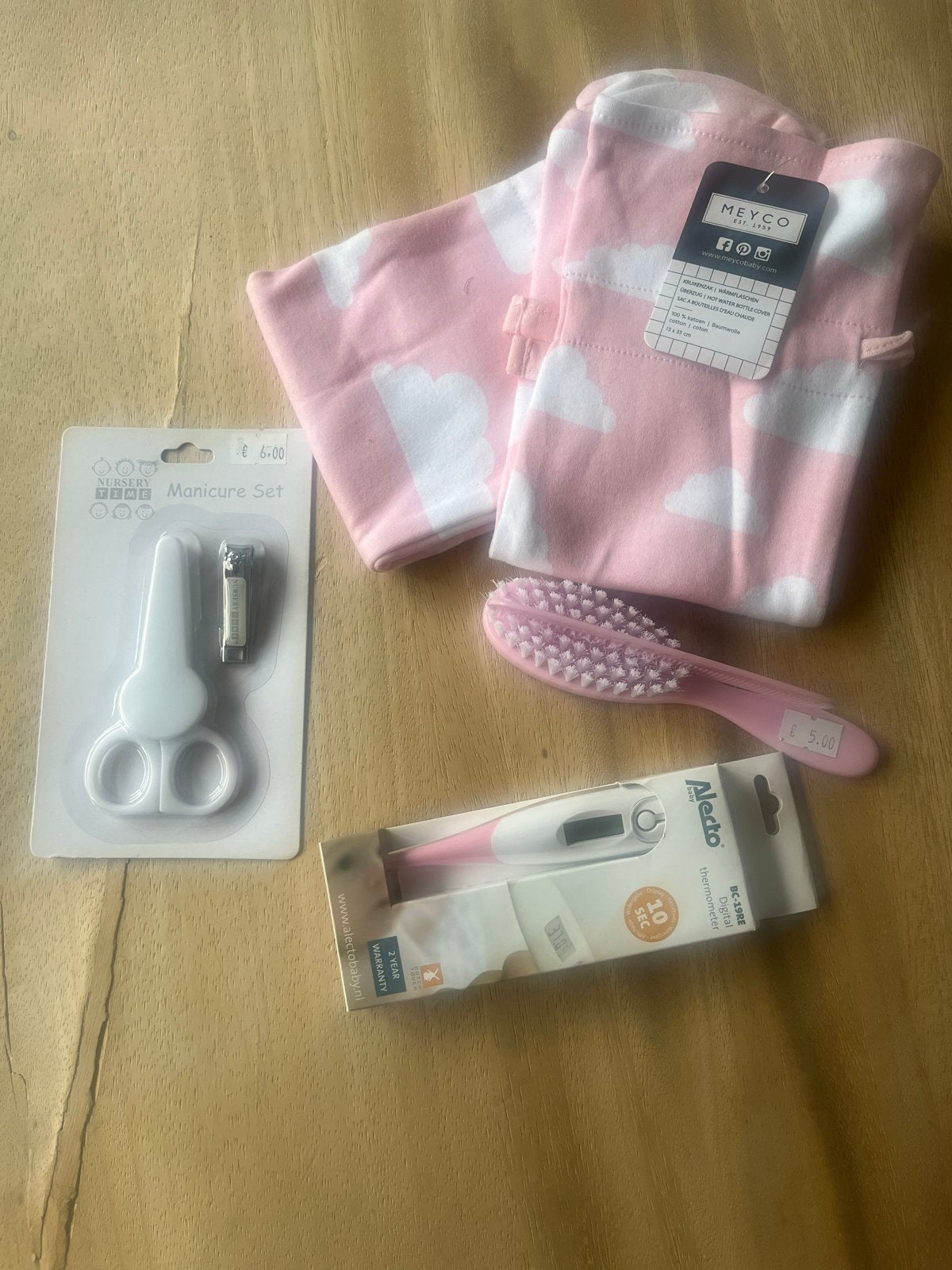 Babyverzorgingsset: Meyco, Alecto, Manicure Set, Borstel, Ophalen of Verzenden, Nieuw, Overige typen, Overige merken