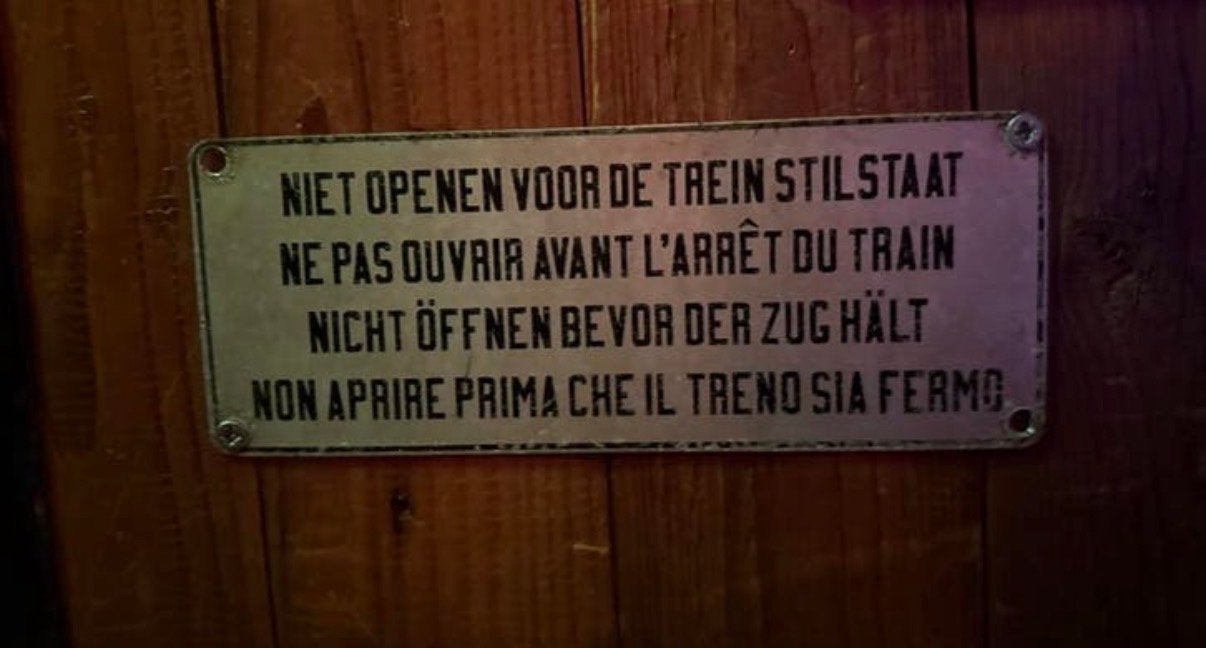 Oude bordjes van trein, Antiek en Kunst, Ophalen of Verzenden