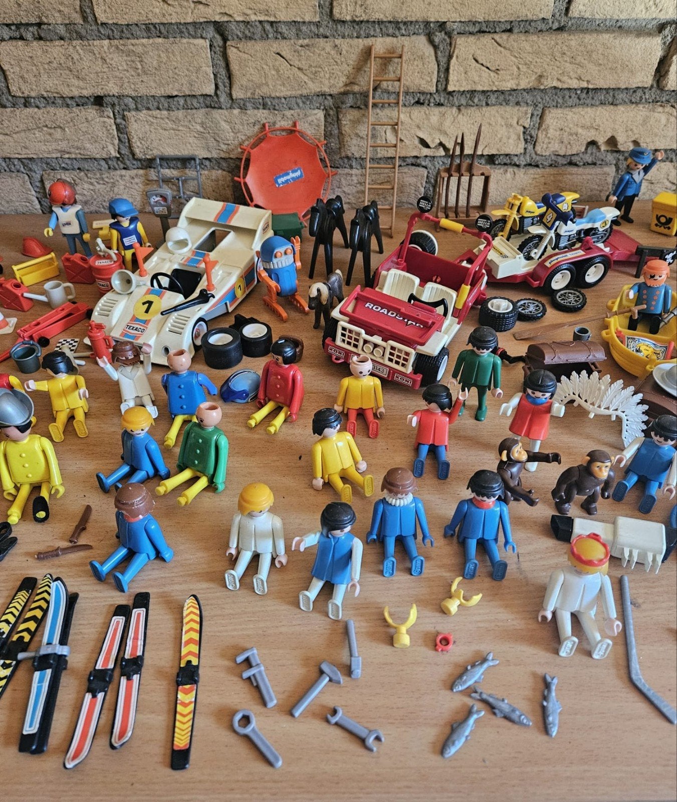 Grote Playmobil collectie met voertuigen en figuren, Ophalen, Gebruikt
