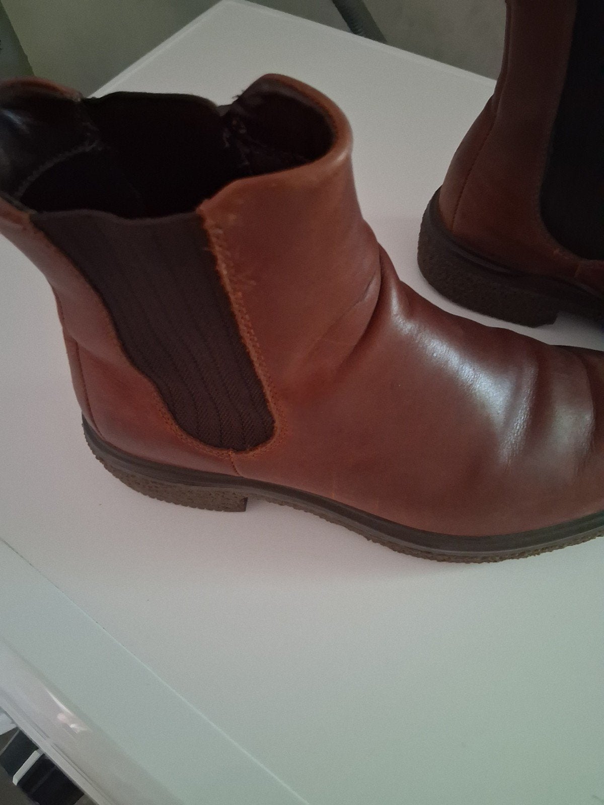 Ecco laarzen maat 40, Kleding | Dames, Schoenen, Hoge laarzen, Bruin, ECCO., Ophalen of Verzenden