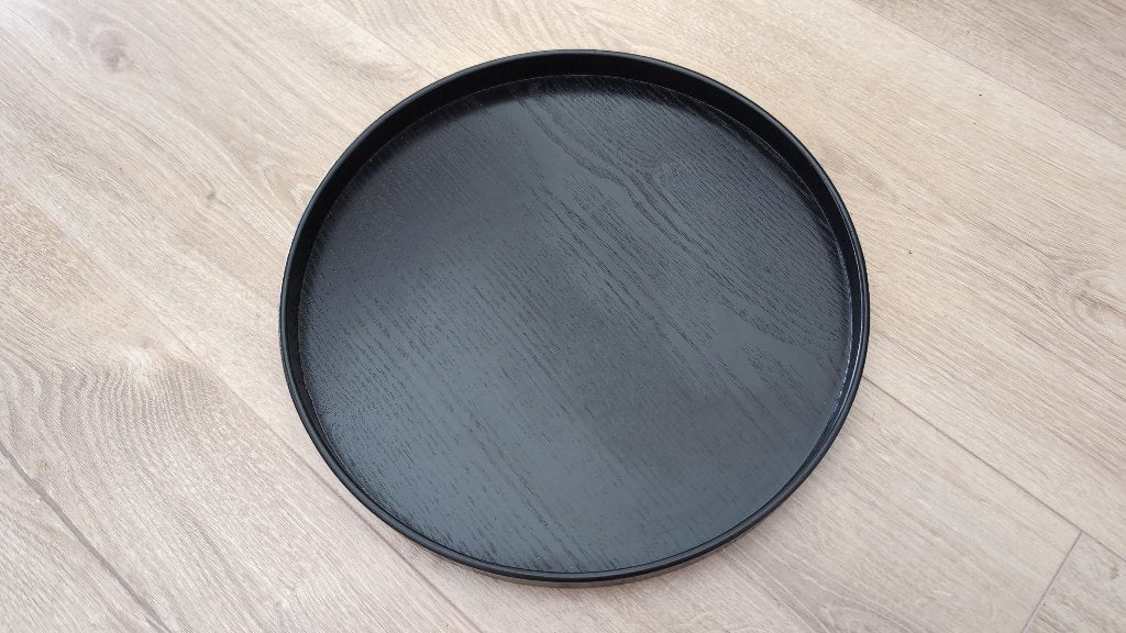 QUVIO Houten dienblad rond, Ophalen, Zo goed als nieuw, Rond, Hout