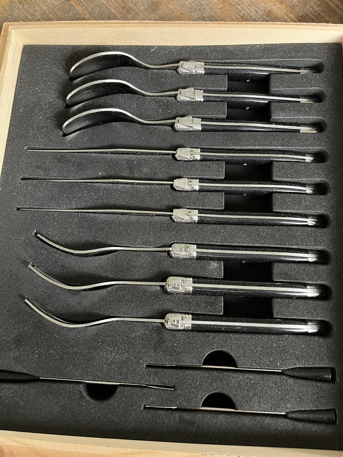 Laguiole Style de Vie Bestekset - Zwart handvat, Bestekset, Overige typen, Ophalen of Verzenden, Rvs of Chroom