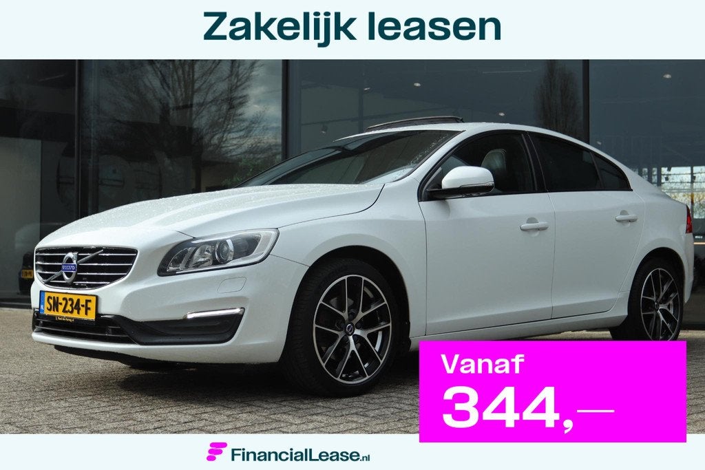 VOLVO S60 1.5 T3 POLAR+ DYNAMIC AUT. | SCHUIF/KANTEL DAK | C, 4 cilinders, Automatische klimaatregeling, S60, Wit