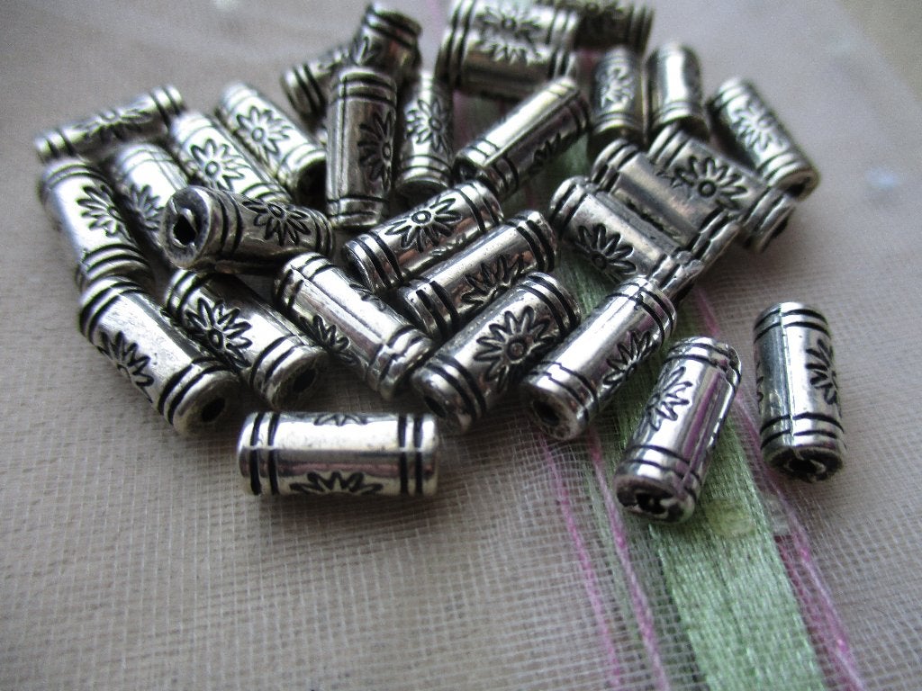 230/ partij metallook buisjes bloem kralen, Ophalen of Verzenden, Nieuw, Kraal