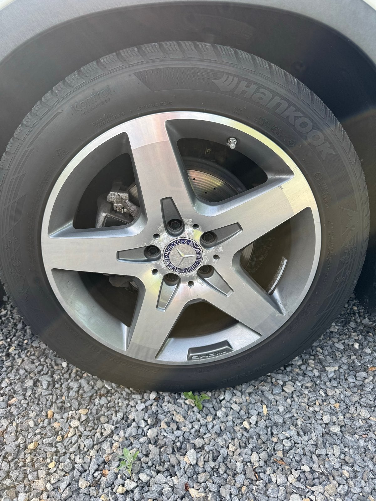 Mercedes GLA Winterbanden op Velgen - 18 inch, Ophalen, Gebruikt, Voor, Bumper