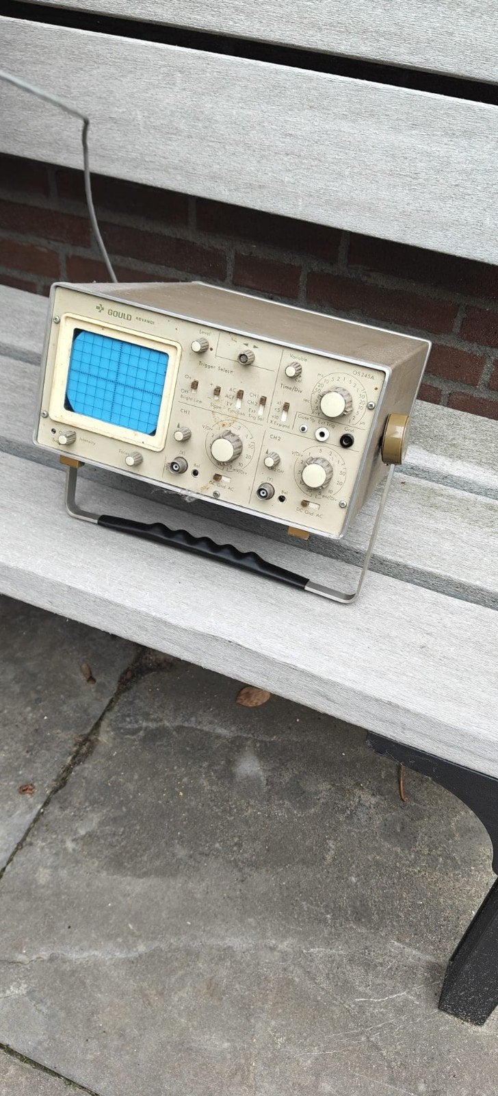 Gould Advance OS250 Oscilloscope met probes, Ophalen, Gebruikt