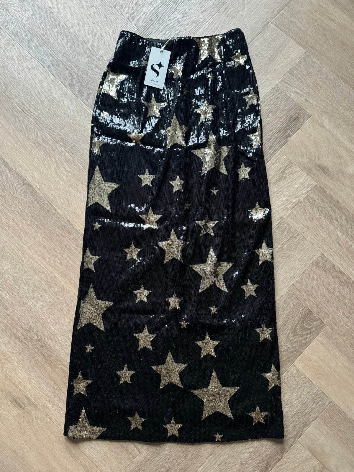 Nieuw Shoeby x Lonneke Nooteboom pailletten rok XS/S, Kleding | Dames, Rokken, Nieuw, Maat 36 (S), Zwart, Onder de knie, Ophalen of Verzenden