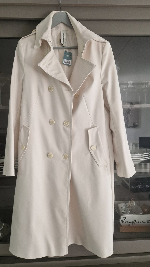 Drykorn trenchcoat wit NIEUW, Drykorn, Wit, Maat 42/44 (L), Nieuw