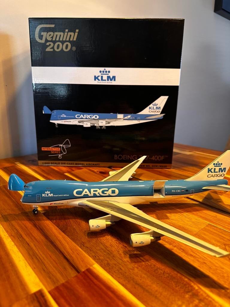 KLM Cargo Boeing 747 – PH-CKC – Gemini 200 – 1:200, Verzamelen, Ophalen of Verzenden, Zo goed als nieuw, Schaalmodel