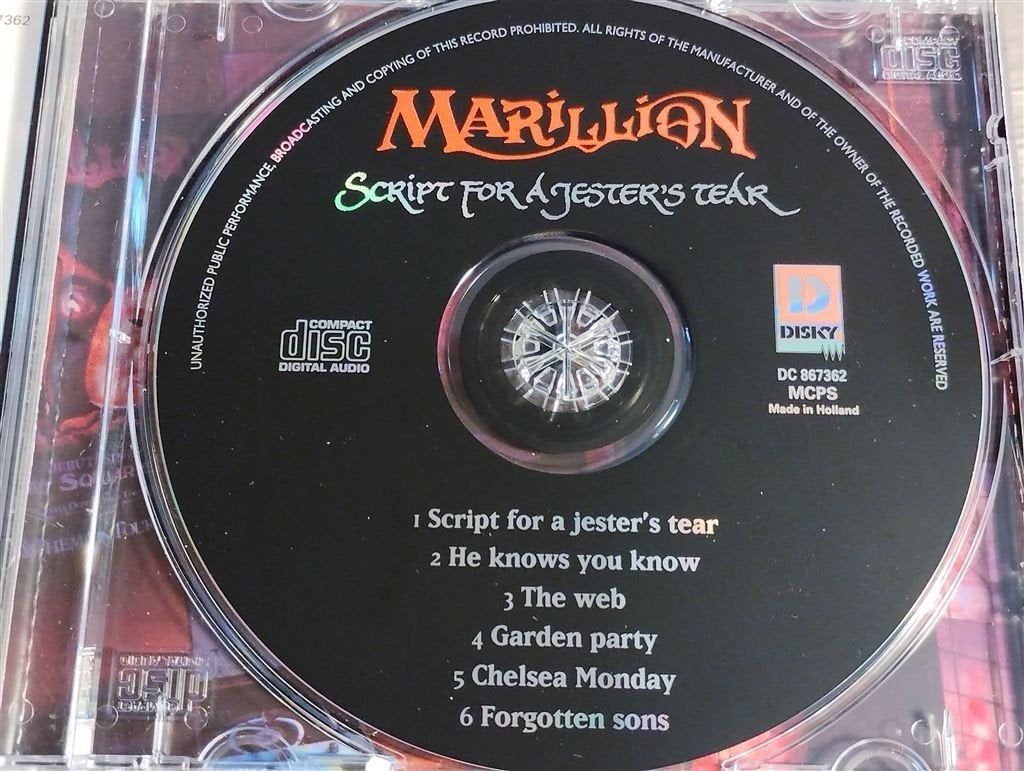 Marillion - Script For A Jester\'s Tear, Ophalen of Verzenden, Zo goed als nieuw, Poprock