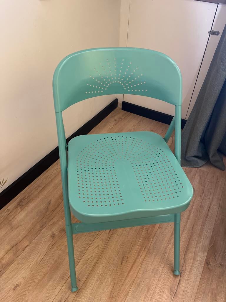 IKEA Frode Inklapbare Stoel - Turquoise, Huis en Inrichting, Stoelen, Ophalen of Verzenden, Gebruikt, Overige kleuren, Eén