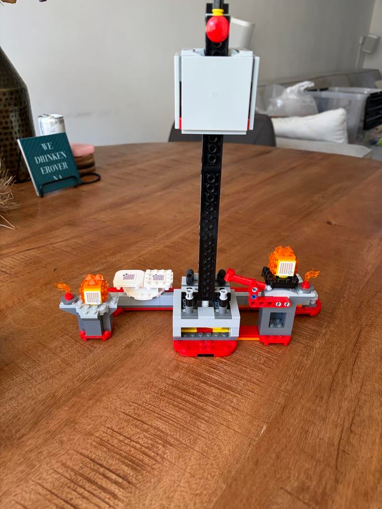 Lego Super Mario 71376 De val van Thwomp - Compleet, Gebruikt, Overige thema's, Lego, Ophalen of Verzenden