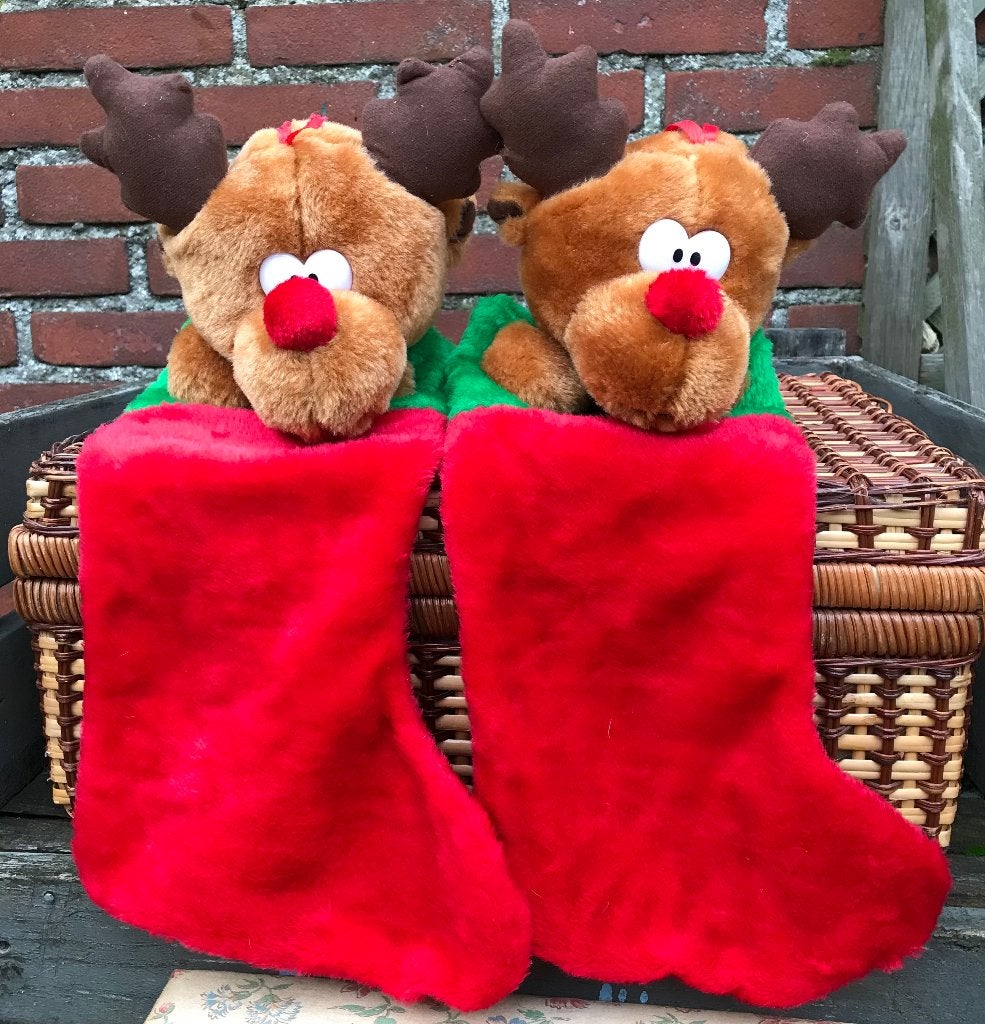 Kerst sokken Rudolph, Diversen, Ophalen of Verzenden, Nieuw