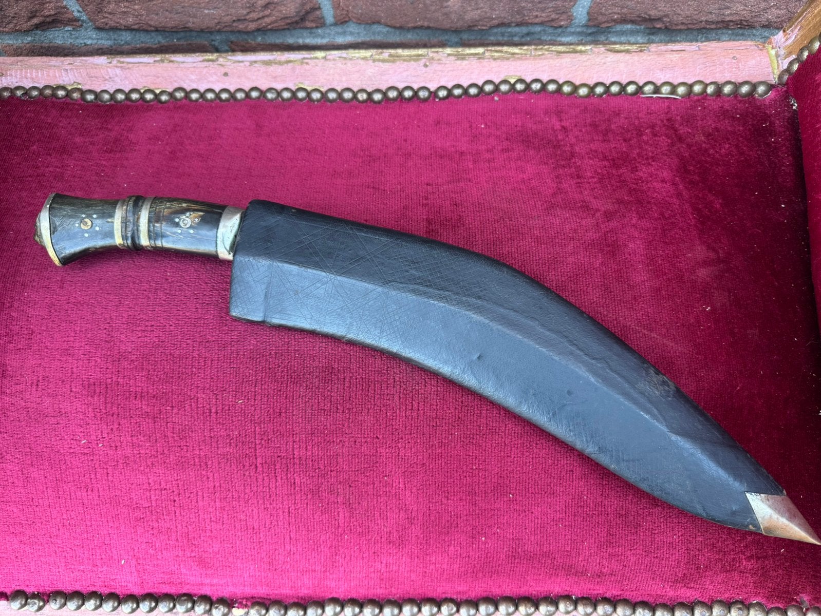zeer grote kukri, Nepal, bijna 50 cm lang!, Ophalen of Verzenden, Landmacht, Azië, Mes of Dolk