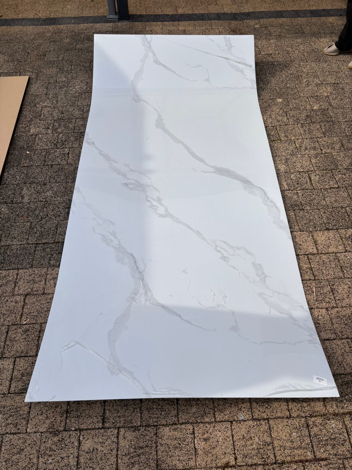 Pvc paneel wandpaneel marmerlook, Ophalen, Zo goed als nieuw