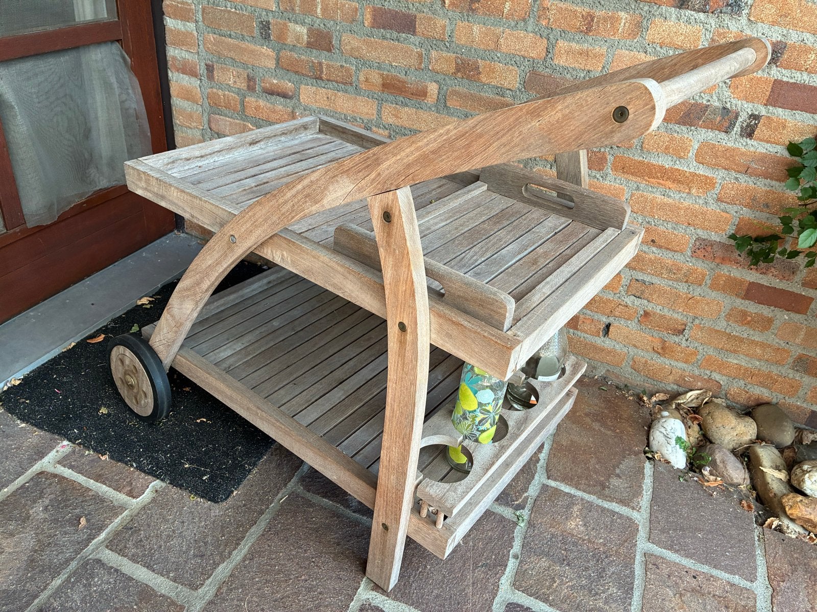 Teakhouten Drankenkar voor Buiten, Ophalen, Gebruikt