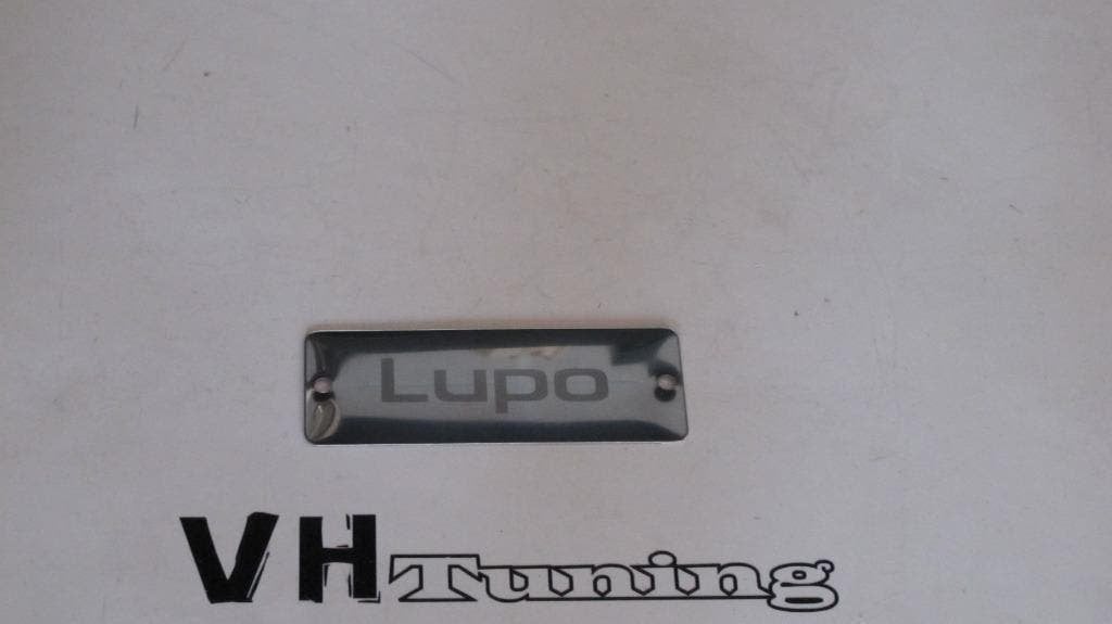 VW Lupo chrome type plaat, Ophalen of Verzenden