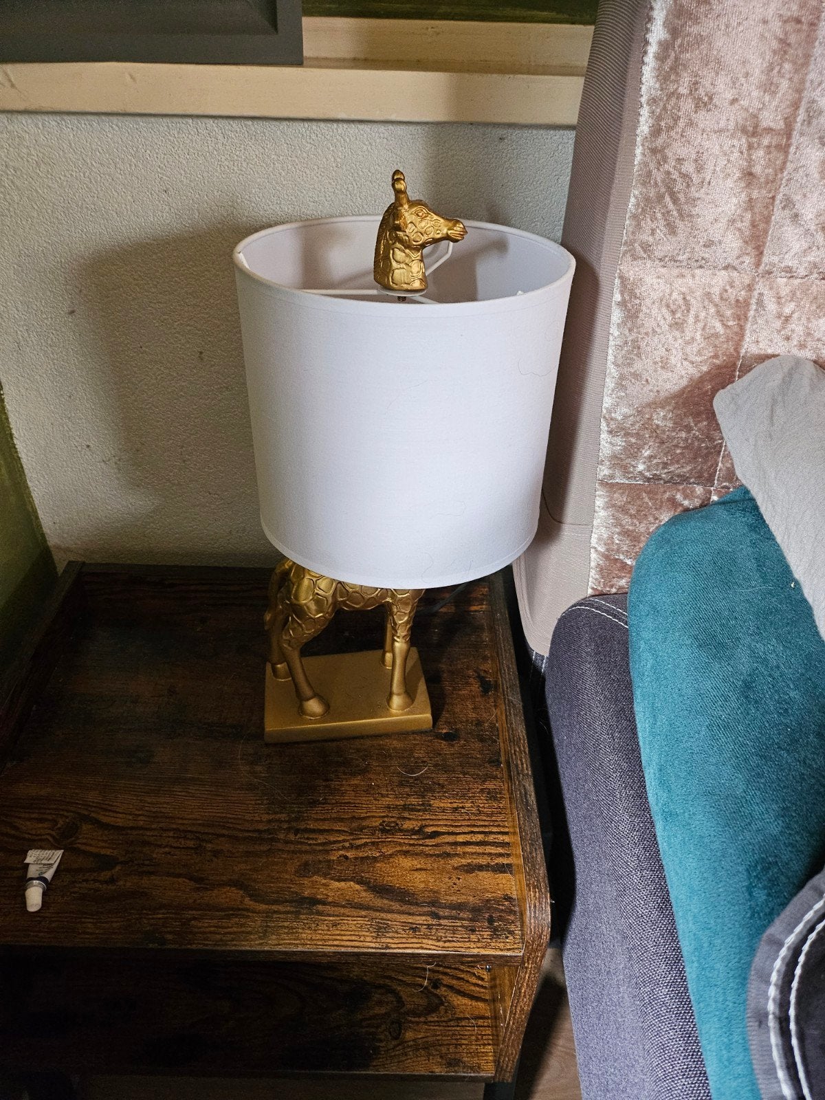 Giraf lamp goud, Ophalen of Verzenden, Zo goed als nieuw, Minder dan 50 cm
