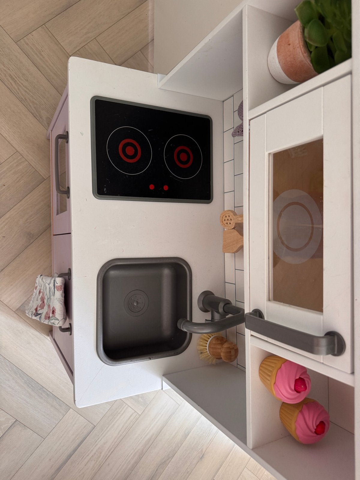 Gerestylede IKEA Speelgoedkeuken - Lila, Ophalen, Gebruikt, Hout, Speelkeuken