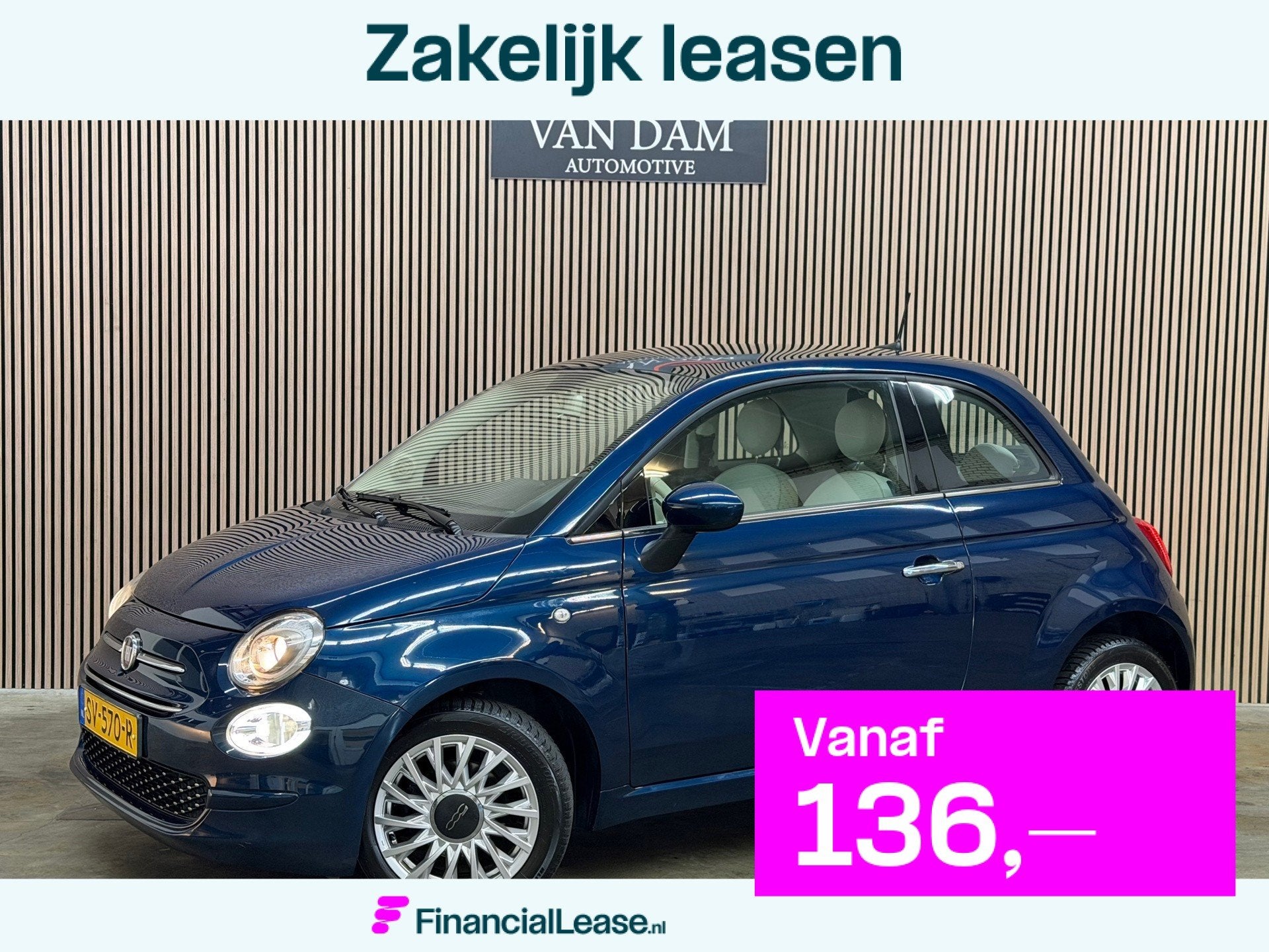 Fiat 500 0.9 TwinAir Turbo Collezione 2018 NAP CRUISE BLUETO, Voorwielaandrijving, Automatische klimaatregeling, Gebruikt, Leder en Stof
