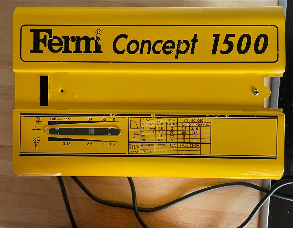 Ferm Concept 1500 Lasapparaat - Nieuw, Ophalen of Verzenden, Nieuw, Minder dan 150 ampère, Elektroden