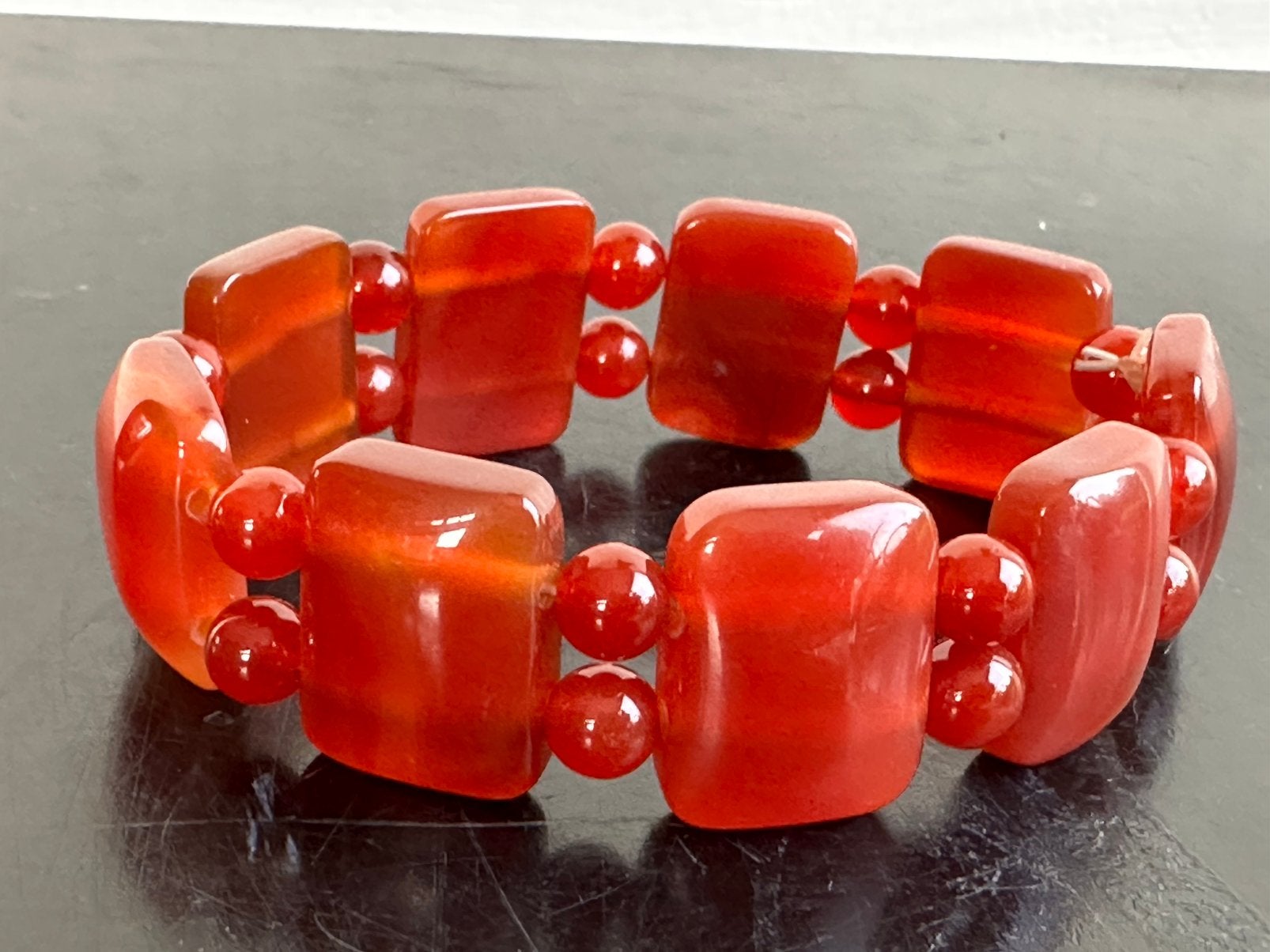 Half edelsteen Agaat rekbare Armband, Ophalen of Verzenden, Nieuw