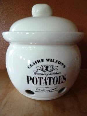 Claire Wilson's Country Kitchen Aardappelpot, Ophalen, Gebruikt, Voorraadpot, Steen/keramiek