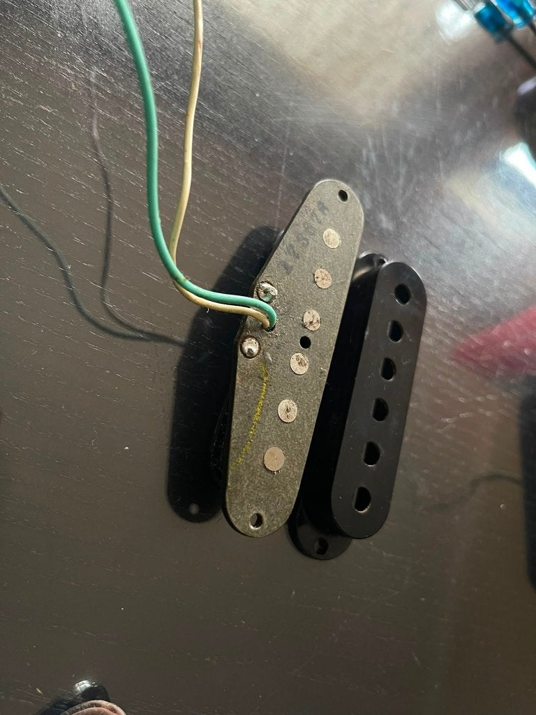 1978 Vintage Fender USA Stratocaster Pickup Gray, Ophalen of Verzenden, Gebruikt, Elektrische gitaar