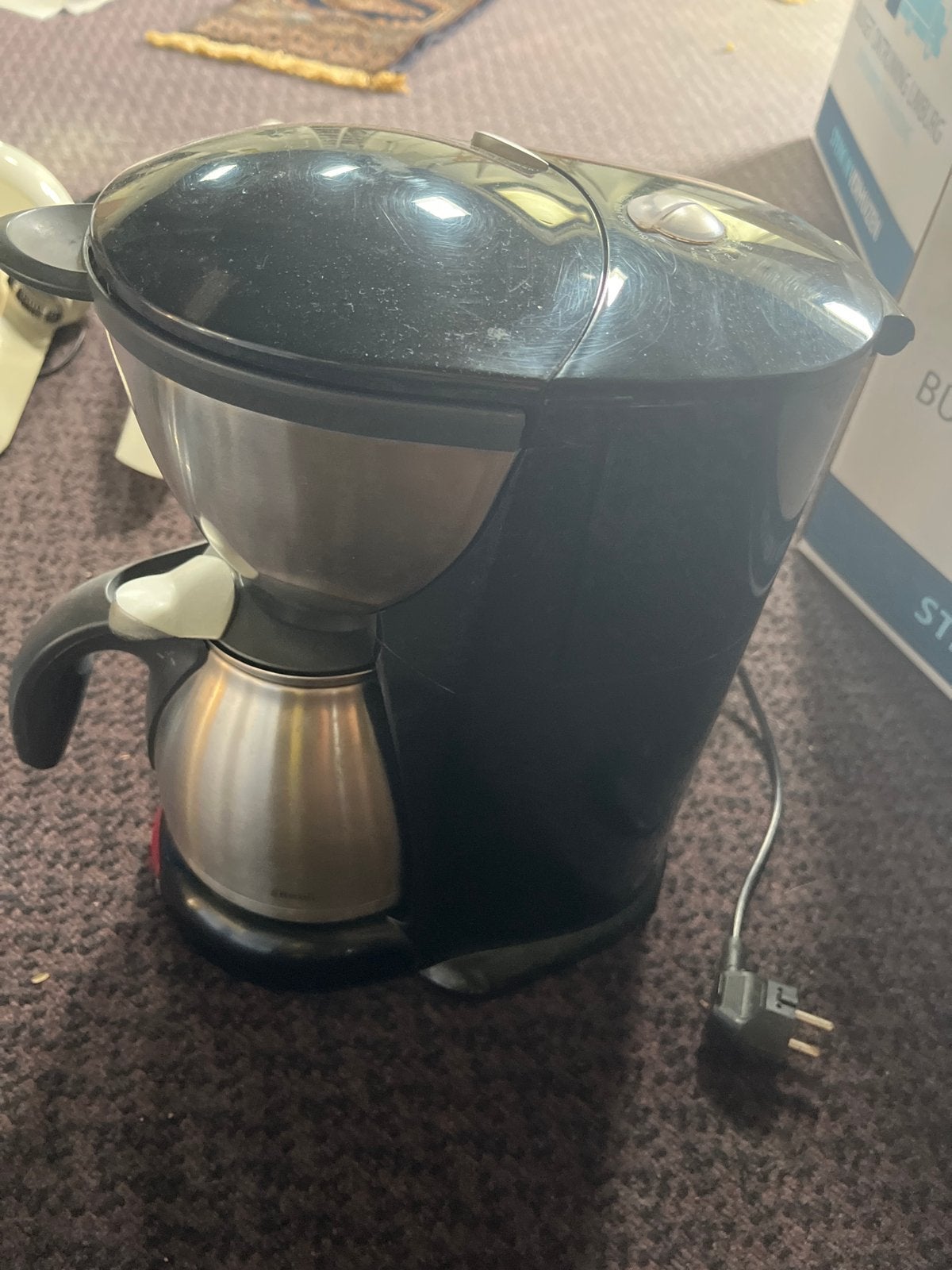 Braun Koffiezetapparaat met Thermoskan, Witgoed en Apparatuur, Koffiezetapparaten, Ophalen, Gebruikt, 10 kopjes of meer, Koffiemachine