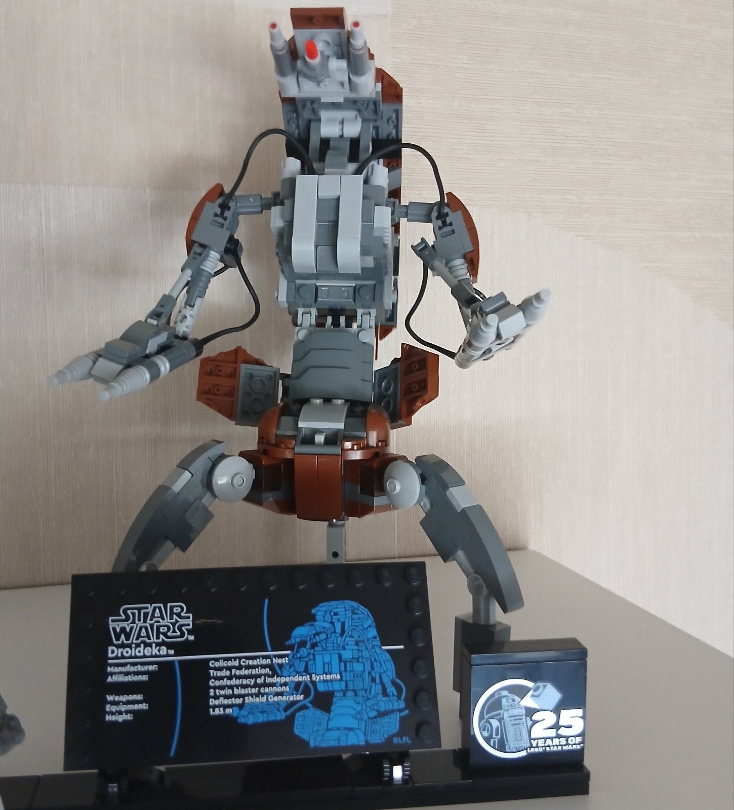 LEGO Star Wars Droideka - 25 Jaar Jubileum Editie, Ophalen of Verzenden, Zo goed als nieuw, Overige merken