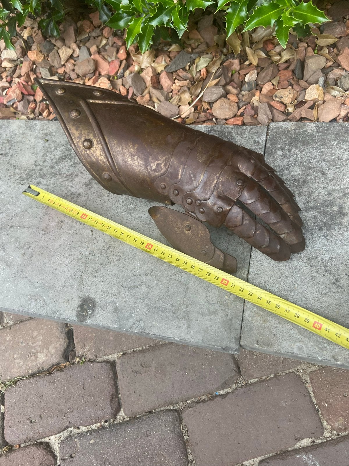 Ridder  handschoen - Middeleeuwse stijl, Ophalen of Verzenden, Gebruikt