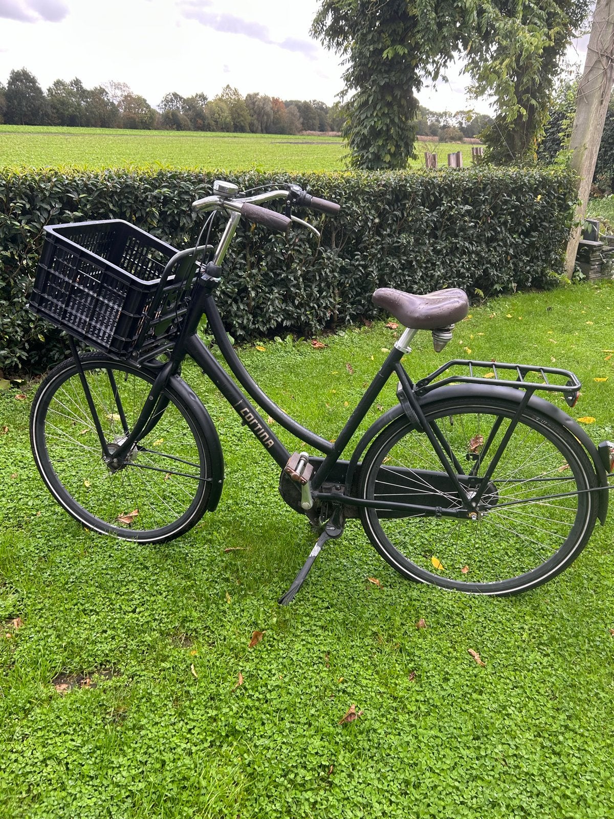 Cortina fiets u4 - zwart- 57 cm 5 jaar oud, 56 cm of meer, Trommelrem, Ophalen, Overige merken