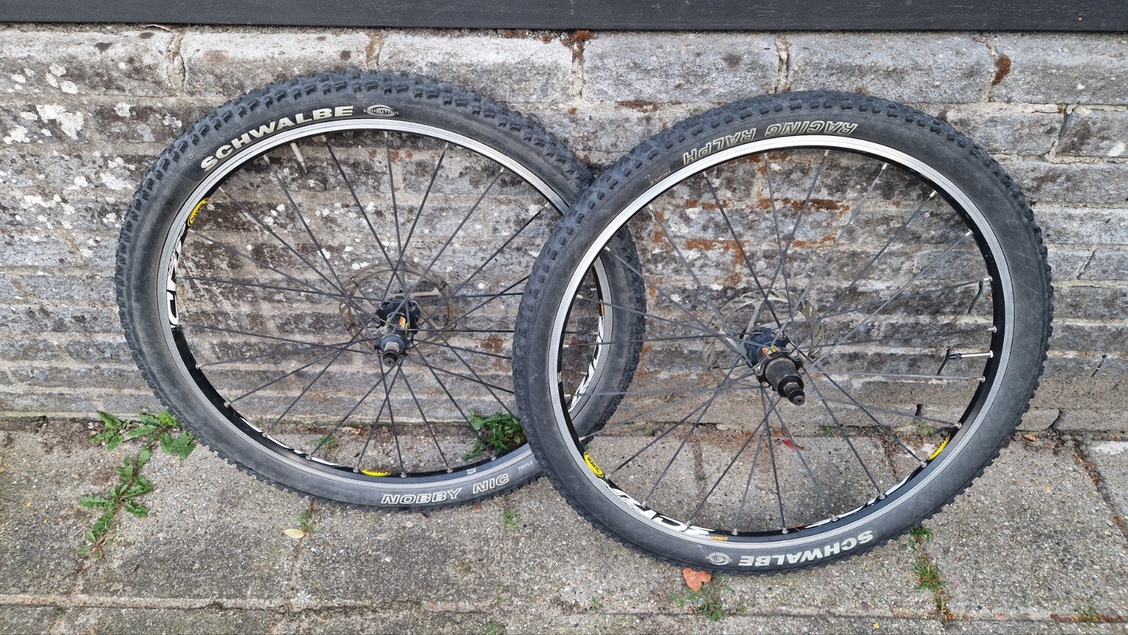 Mavic Crossride Wielset 26 inch Disc & Velgrem, Ophalen of Verzenden