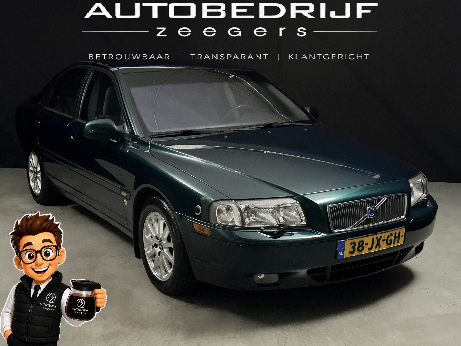 Volvo S80 2.9 Elite *Automaat*Heatseat*AC*Full Leather*, Auto's, 1556 kg, 196 pk, 2922 cc, Bedrijf