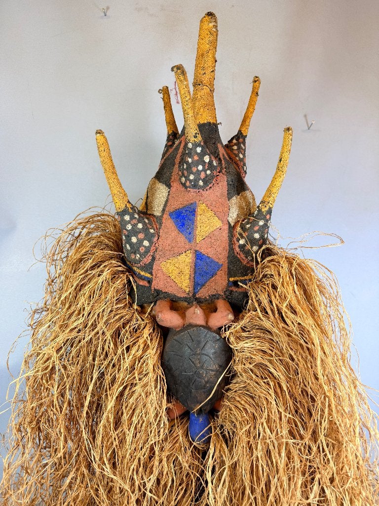 260726 - Afrikaans mukhanda Yaka turtle masker - Congo., Ophalen of Verzenden