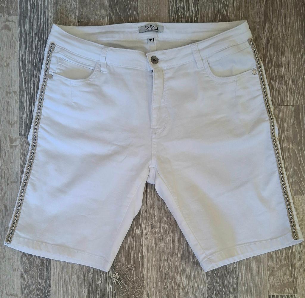So Soire, korte broek, 31, wit, Maat 38/40 (M), So Soire, Kort, Wit