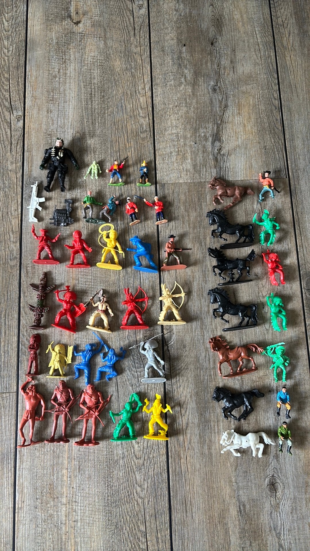 Cowboys/Indianen legerpoppetjes, Verzamelen, Speelgoed, Ophalen of Verzenden, Gebruikt