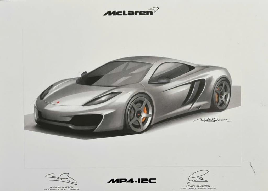 McLaren MP4-12C introductie pers tas + tekening / 2 boekjes, Onbekend, Ophalen of Verzenden, Zo goed als nieuw, Overige merken