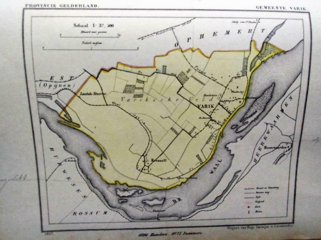174/ Varik / Heesselt/ Laatste Stuiver Litho 1867 Kuyper GLD, Ophalen of Verzenden
