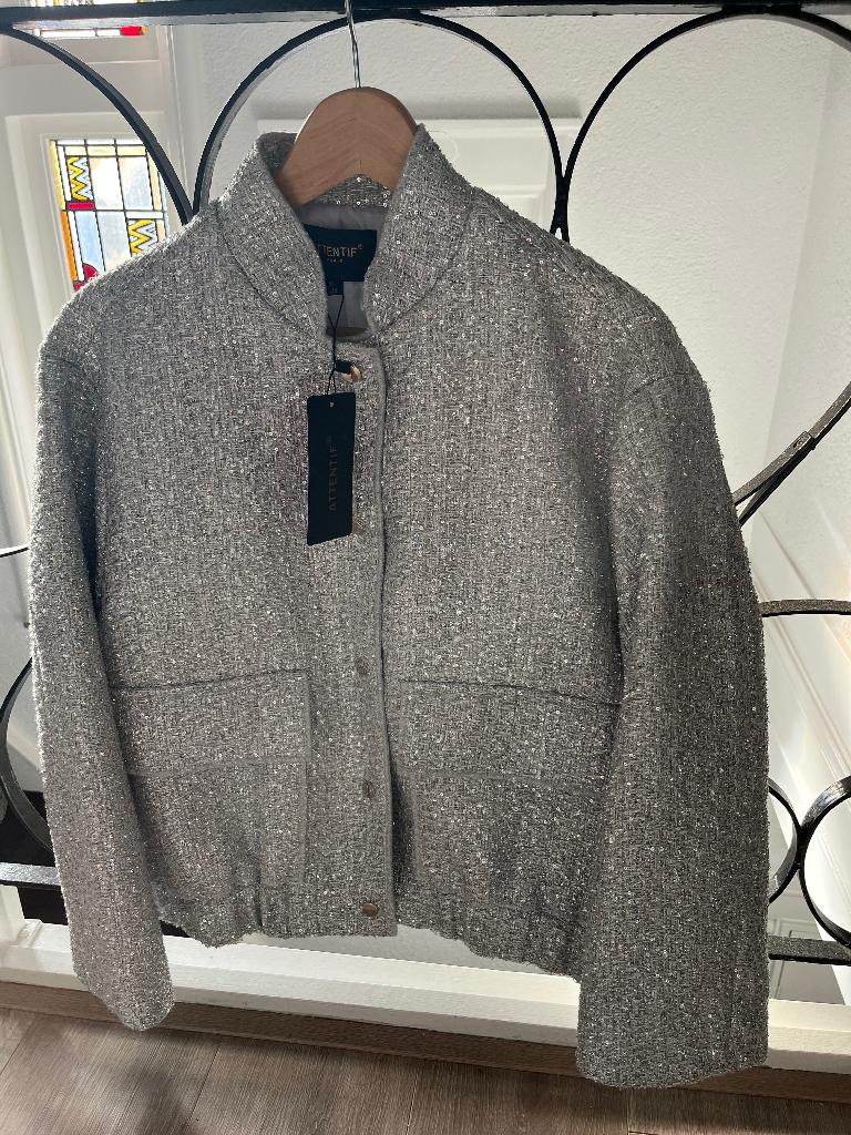 Jasje giltters zilver, Kleding | Dames, Maat 38/40 (M), Overige kleuren, Verzenden, Nieuw