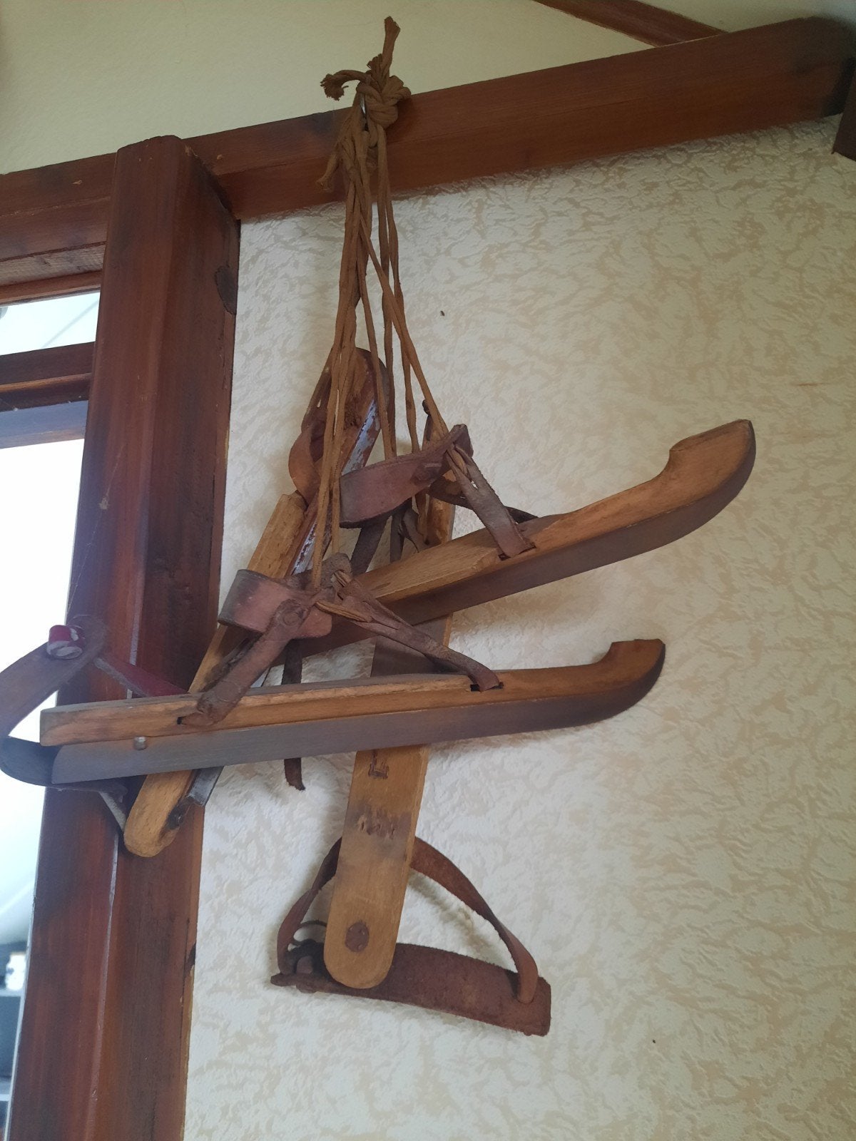 houten schaatsen, Sport en Fitness, Schaatsen, Ophalen, Gebruikt, Friese doorlopers, Overige merken