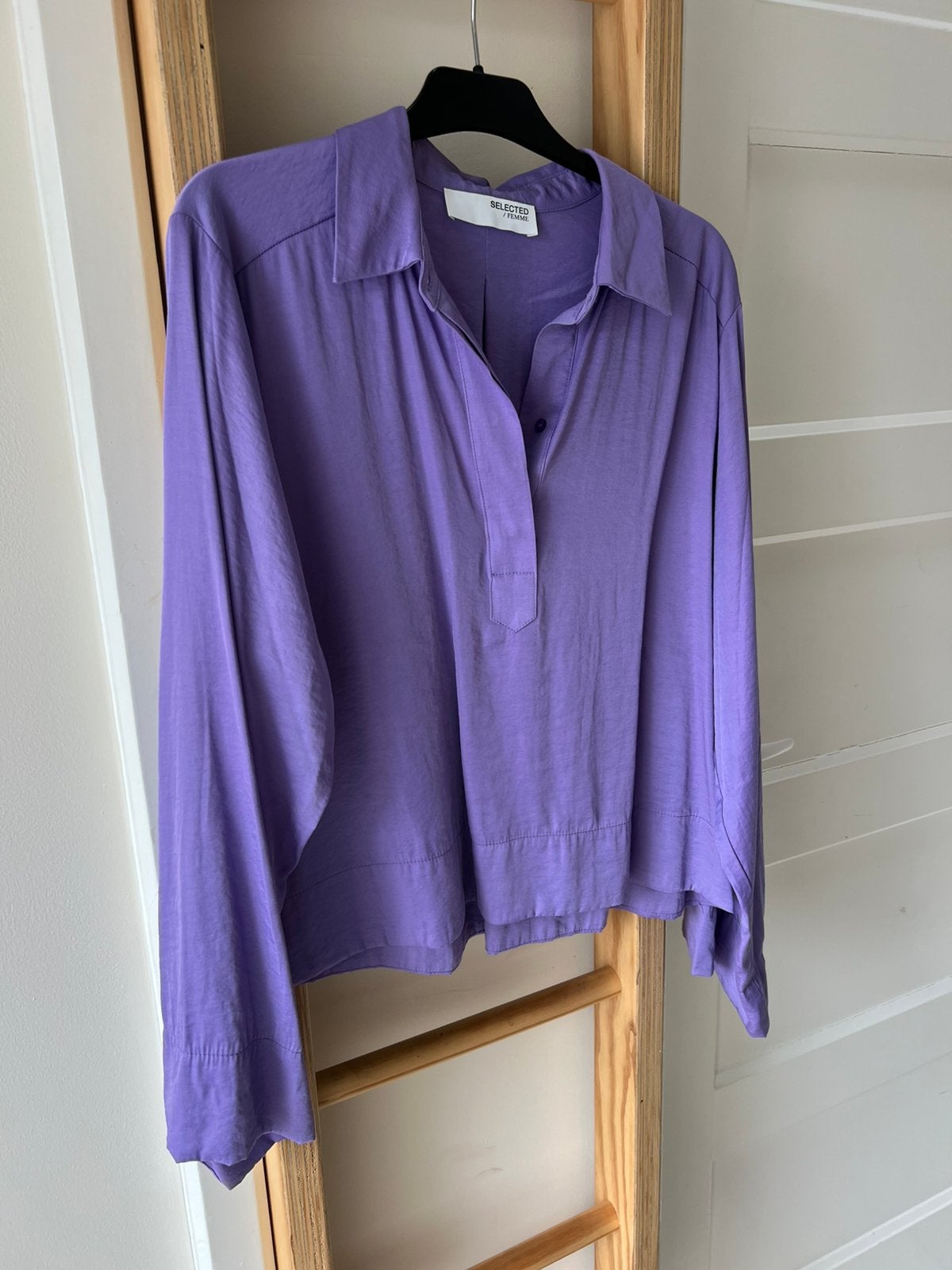 Selected Femme mooie blouse L, Kleding | Dames, Blouses en Tunieken, Ophalen of Verzenden, Zo goed als nieuw, Maat 42/44 (L), Paars