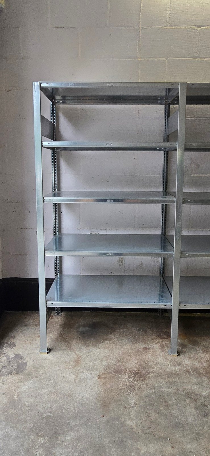 5,1 meter meta legbordstelling , magazijnstelling , stelling, Ophalen