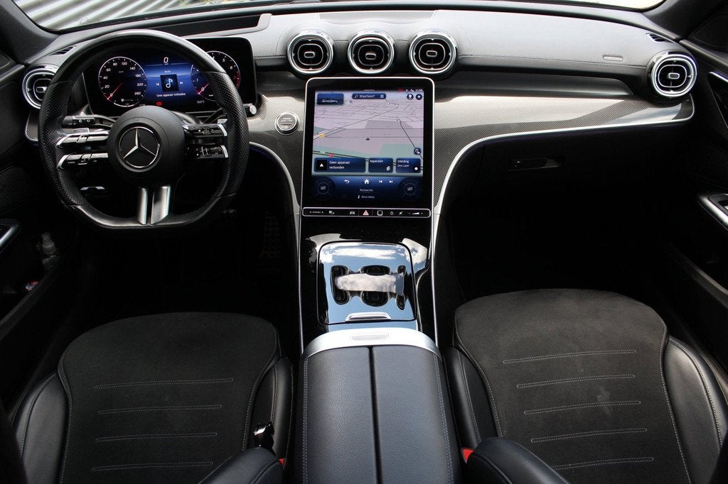 Mercedes-Benz C-klasse Estate 200 AMG | Panoramadak | sfeerv, Auto's, Automatische klimaatregeling, Achterwielaandrijving, 4 cilinders