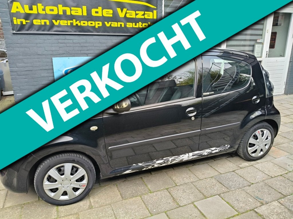 Citroen C1 1.0-12V Séduction 5 deurs airco black/white, Auto's, Citroën, Bedrijf, Te koop, C1, ABS, Airbags, Startonderbreker