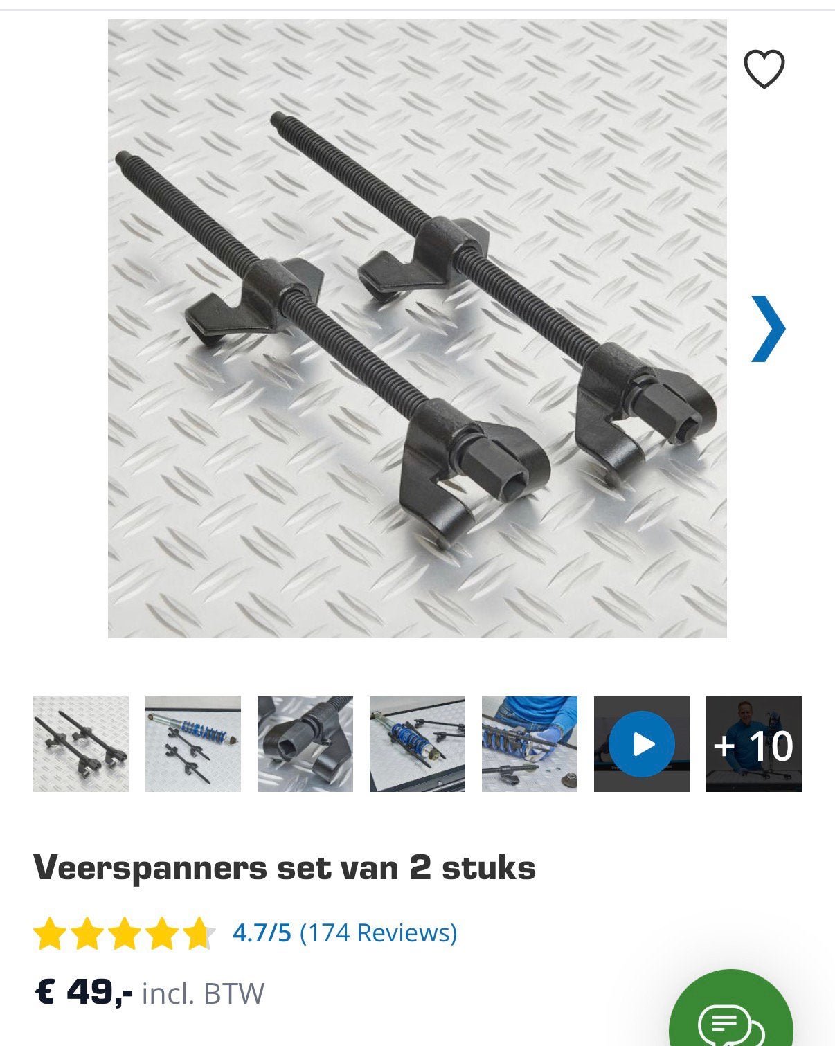 Veerspanners nieuw, Auto diversen, Autogereedschap, Ophalen, Nieuw